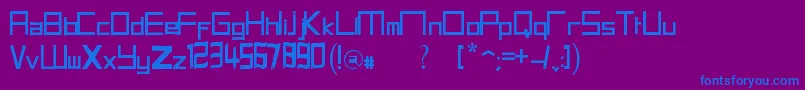 HalitSFont21 Font – Blue Fonts on Purple Background