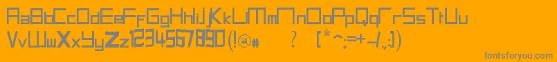 HalitSFont21 Font – Gray Fonts on Orange Background