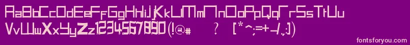 HalitSFont21 Font – Pink Fonts on Purple Background