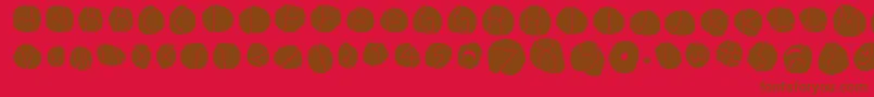 Подробнее о шрифте DiskoLightinvers Шрифт DiskoLightinvers – коричневые шрифты на красном фоне