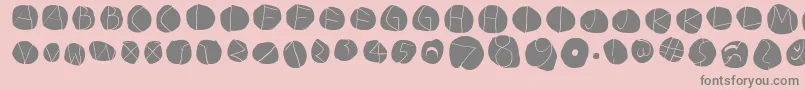 DiskoLightinvers Font – Gray Fonts on Pink Background