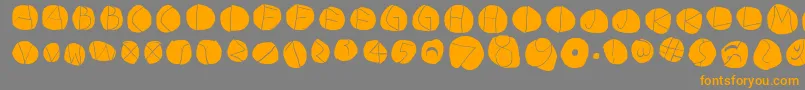 fuente DiskoLightinvers – Fuentes Naranjas Sobre Fondo Gris
