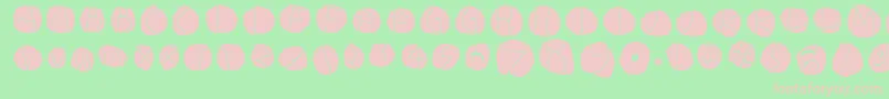 DiskoLightinvers Font – Pink Fonts on Green Background