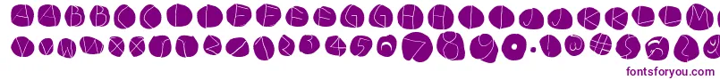 DiskoLightinvers Font – Purple Fonts on White Background