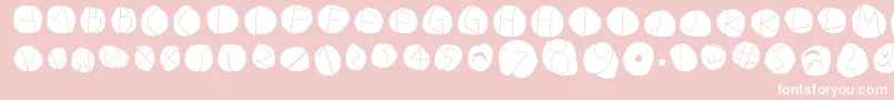 DiskoLightinvers Font – White Fonts on Pink Background