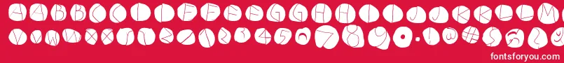 DiskoLightinvers Font – White Fonts on Red Background