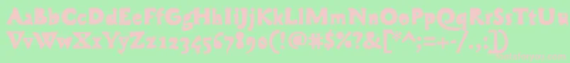 CobraBold Font – Pink Fonts on Green Background