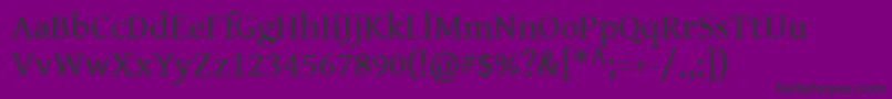 Genbkbasr Font – Black Fonts on Purple Background