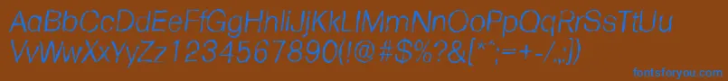 fuente FormularandomLightItalic – Fuentes Azules Sobre Fondo Marrón