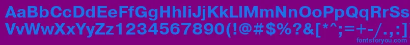 PragmaticattBold Font – Blue Fonts on Purple Background