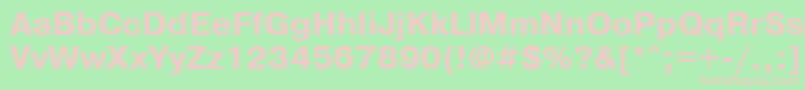 PragmaticattBold Font – Pink Fonts on Green Background