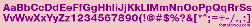 PragmaticattBold Font – Purple Fonts on Pink Background