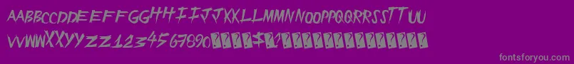 Шрифт Epicslash – серые шрифты на фиолетовом фоне