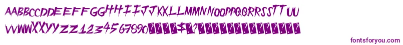 Шрифт Epicslash – фиолетовые шрифты на белом фоне