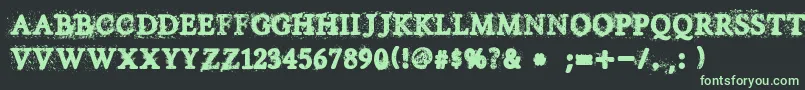House Of Horror Font – Green Fonts on Black Background