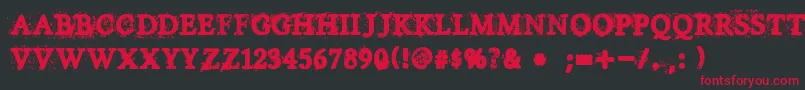 House Of Horror Font – Red Fonts on Black Background