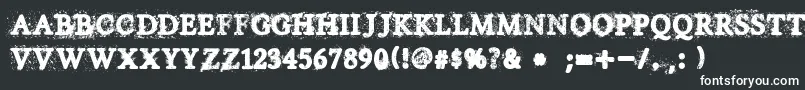 Czcionka House Of Horror – białe czcionki
