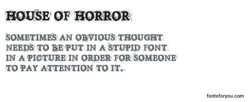 Шрифт House Of Horror