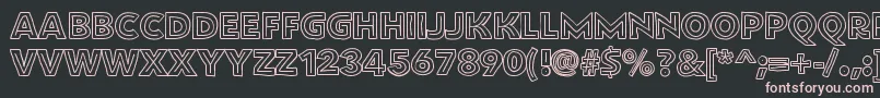 Flatbreadinline Font – Pink Fonts on Black Background