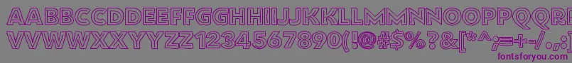 Flatbreadinline Font – Purple Fonts on Gray Background