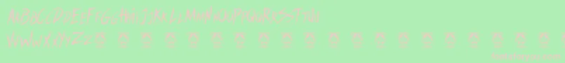 SweetRevenge Font – Pink Fonts on Green Background