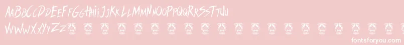 SweetRevenge Font – White Fonts on Pink Background