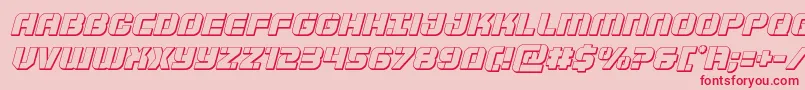 Supersubmarine3Dital Font – Red Fonts on Pink Background