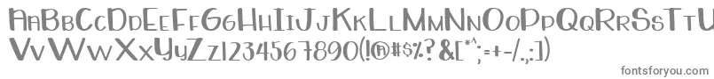 WhiteboardRegular Font – Gray Fonts on White Background