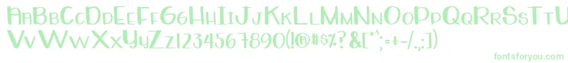 WhiteboardRegular Font – Green Fonts on White Background