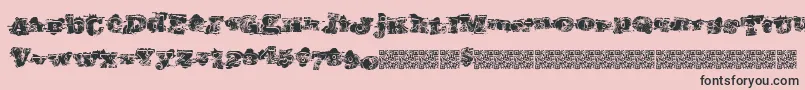 Southernriots Font – Black Fonts on Pink Background