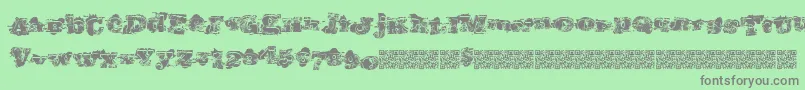 Southernriots Font – Gray Fonts on Green Background