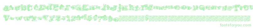 Southernriots Font – Green Fonts on White Background