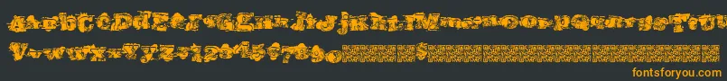 Southernriots Font – Orange Fonts on Black Background