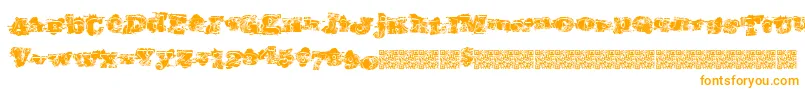 Southernriots Font – Orange Fonts on White Background