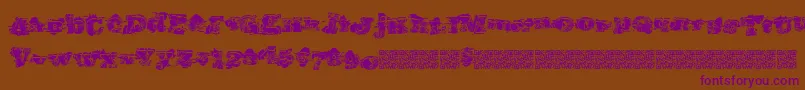 Southernriots Font – Purple Fonts on Brown Background