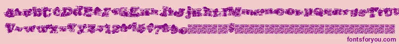 Southernriots Font – Purple Fonts on Pink Background