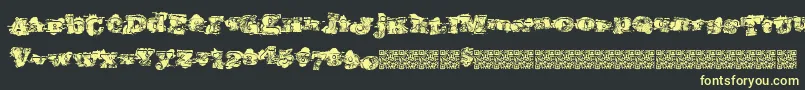 Southernriots Font – Yellow Fonts on Black Background