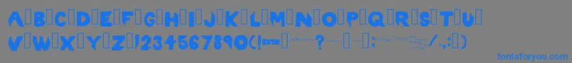 Rixton Font – Blue Fonts on Gray Background