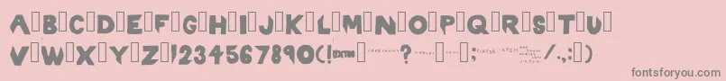 Шрифт Rixton – серые шрифты на розовом фоне