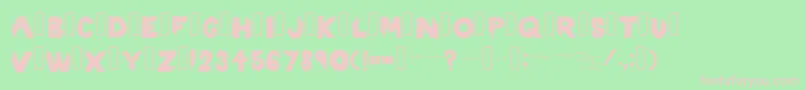 Rixton Font – Pink Fonts on Green Background