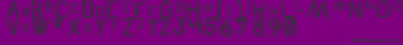 TheDrunkedManSt Font – Black Fonts on Purple Background