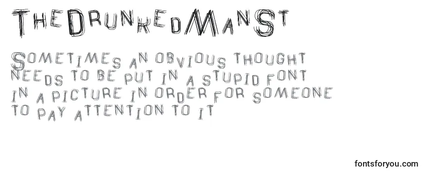 Review of the TheDrunkedManSt Font