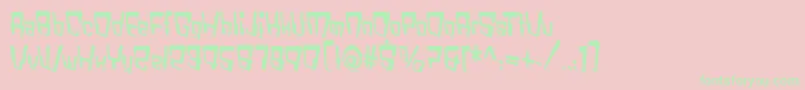 VtcBadDatatripRegular Font – Green Fonts on Pink Background