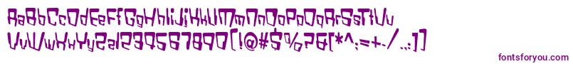 VtcBadDatatripRegular Font – Purple Fonts on White Background