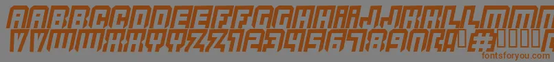 Quicksilver Font – Brown Fonts on Gray Background