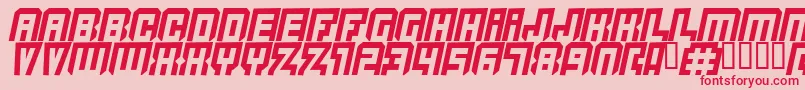 Quicksilver Font – Red Fonts on Pink Background