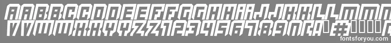 Quicksilver Font – White Fonts on Gray Background