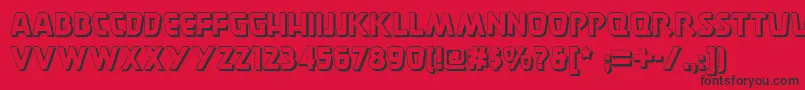 Burger ffy Font – Black Fonts on Red Background