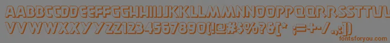 Burger ffy Font – Brown Fonts on Gray Background