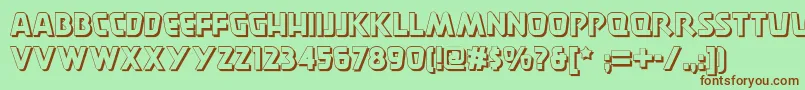 Burger ffy Font – Brown Fonts on Green Background